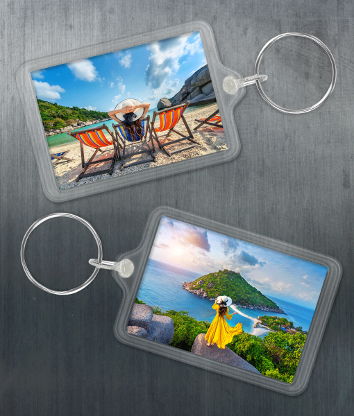 Double Sided Photo Keyring – Personalised Custom Photo Gifts Birthday Gifts