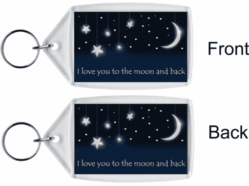 I Love You To The Moon And Back – Keyring Anniversary Gifts