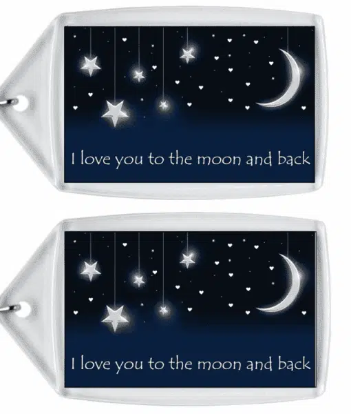 I Love You To The Moon And Back – Keyring Anniversary Gifts