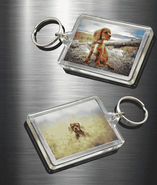 Personalised Photo Keyrings – Double Sided Birthday Gifts