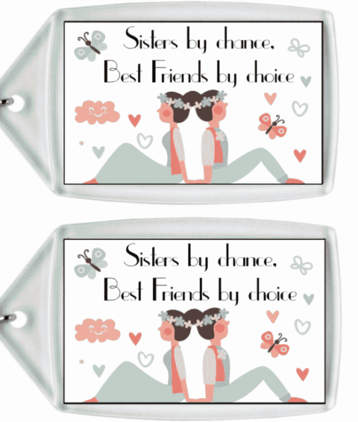 Sister Keyring – Best Friends By Choice Birthday Gifts