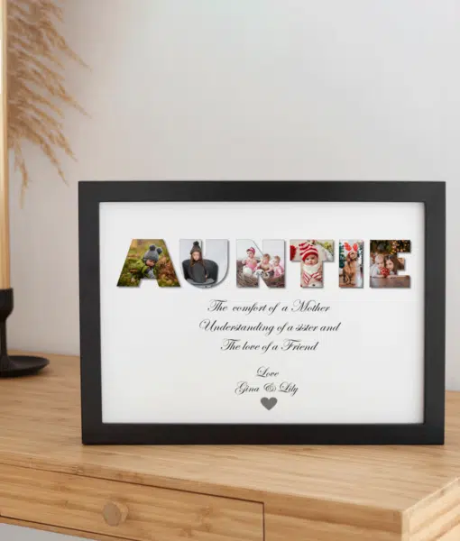 Personalised AUNTIE Photo Collage Frame Gift Auntie