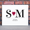 Personalised Couples Initials Print – Romantic Gift Anniversary Gifts