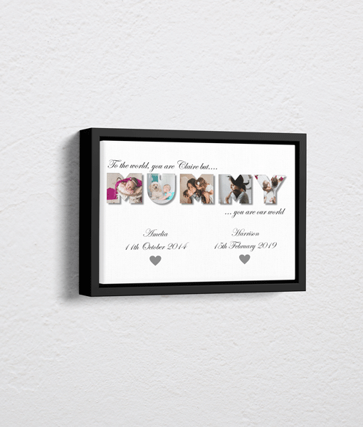 Personalised MUMMY Photo Canvas Gifts For Her