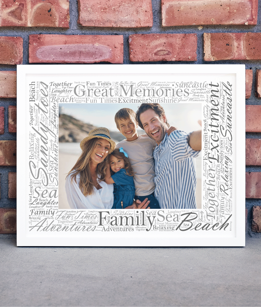 Word Art Photo Frame – Personalised Gift Anniversary Gifts