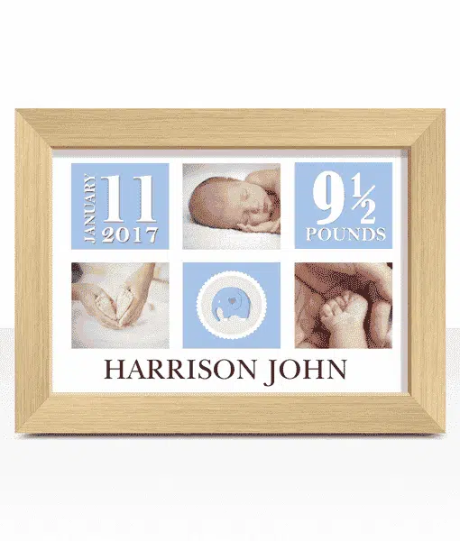 Personalised New Baby Boy Photo Gift Baby Shower Gifts