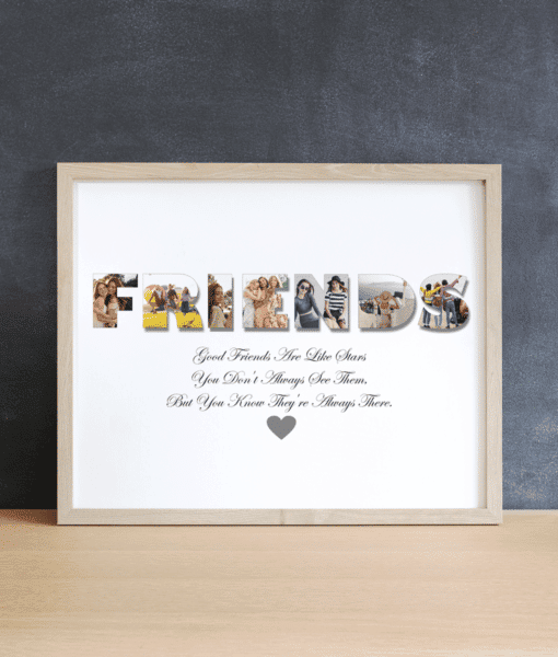 Personalised FRIENDS Photo Print – Friend Photo Frame Gift Gifts For Friends