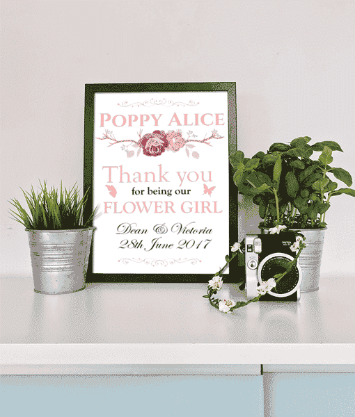 Flower Girl – Personalised Wedding Thank You Gift Gifts For Children