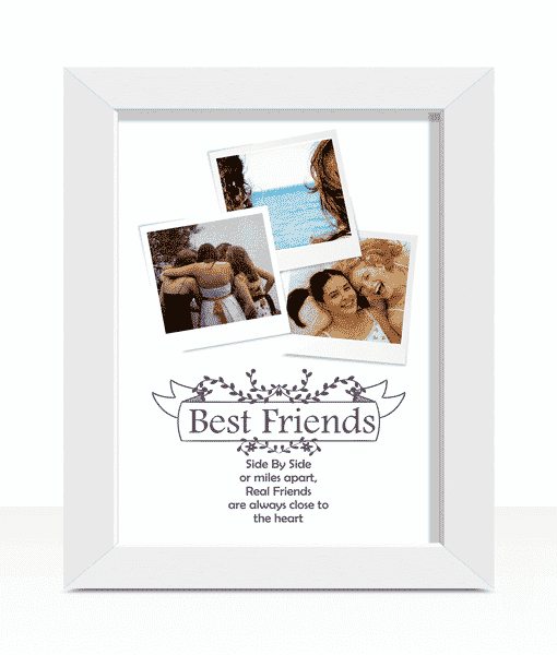 Best Friends Personalised Photo Collage Print Gift Gifts For Friends