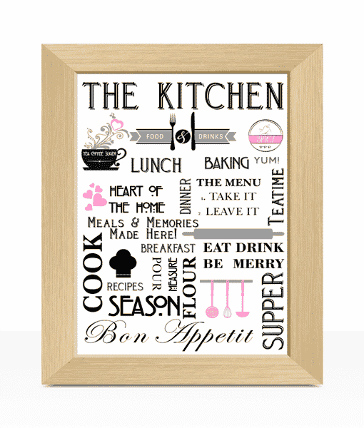 Stylish Kitchen – Diner Wall Art Picture Print Kitchen