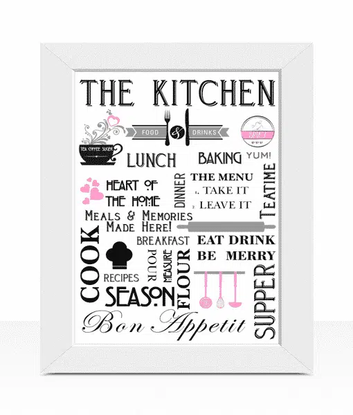 Stylish Kitchen – Diner Wall Art Picture Print Kitchen