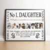 No 1 DAUGHTER Personalised Photo Collage Frame Gift Gifts For Her