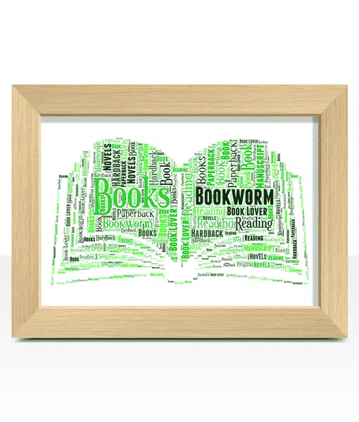Personalised Book Word Art Print Gifts For Her