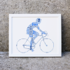 Personalised Mens Cycling Gift – Bike Rider Word Art Gifts For Him