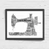 Sewing Machine Word Art Print – Personalised Seamstress Gift