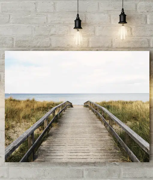 Beach Walkway Canvas Picture