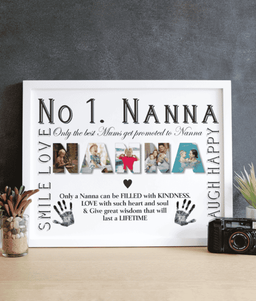 No 1 NANNA Personalised Photo Gift Gifts For Grandparents