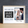 “She Said Yes!” Personalised Engagement Photo Frame Gift Engagement Gifts