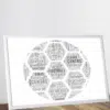 Personalised Football Word Art Print Fathers Day Gifts