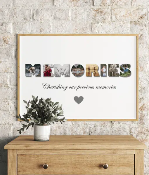 Personalised MEMORIES Photo Collage – Photo Memory Frame Gift Family