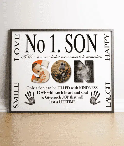No 1 Son Personalised Photo Gift Fathers Day Gifts