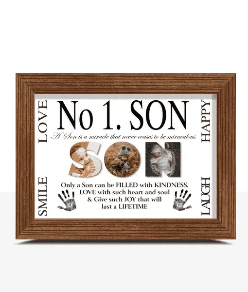 No 1 Son Personalised Photo Gift Fathers Day Gifts