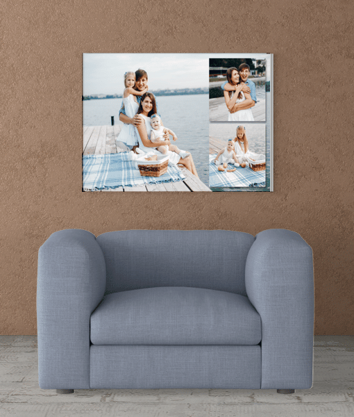 3 Photo Collage Canvas Print Photo Gifts
