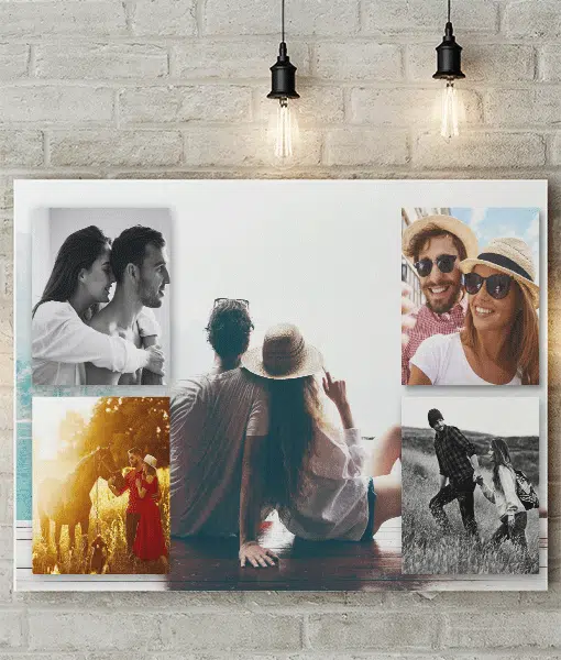 Personalised Heart Shaped Rock Photo Slate – With Stand Anniversary Gifts