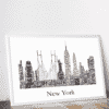Personalised New York Skyline Word Art City Skyline Prints