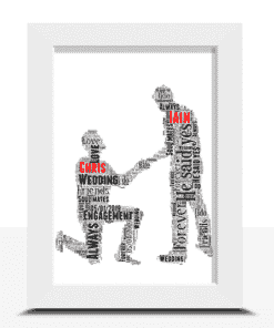 Details about   Same Sex Gifts Personalised Word Art Anniversary Gay Couple Print Keepsake Gift 