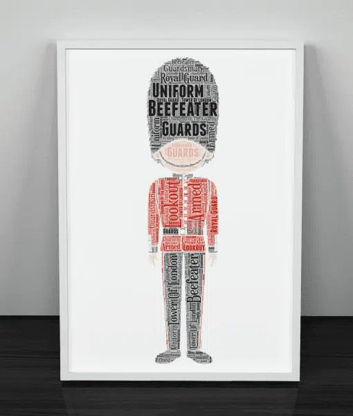 Beefeater Word Art Print