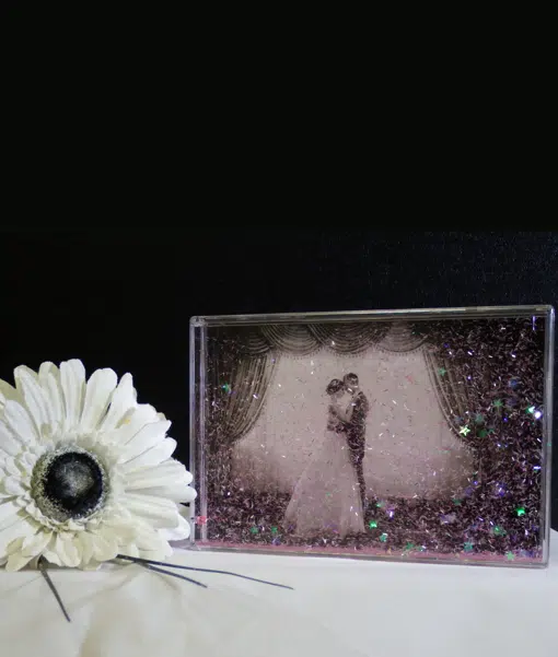Confetti Photo Blocks – Lovely for Wedding Photos or Party Group Photo Engagement Gifts