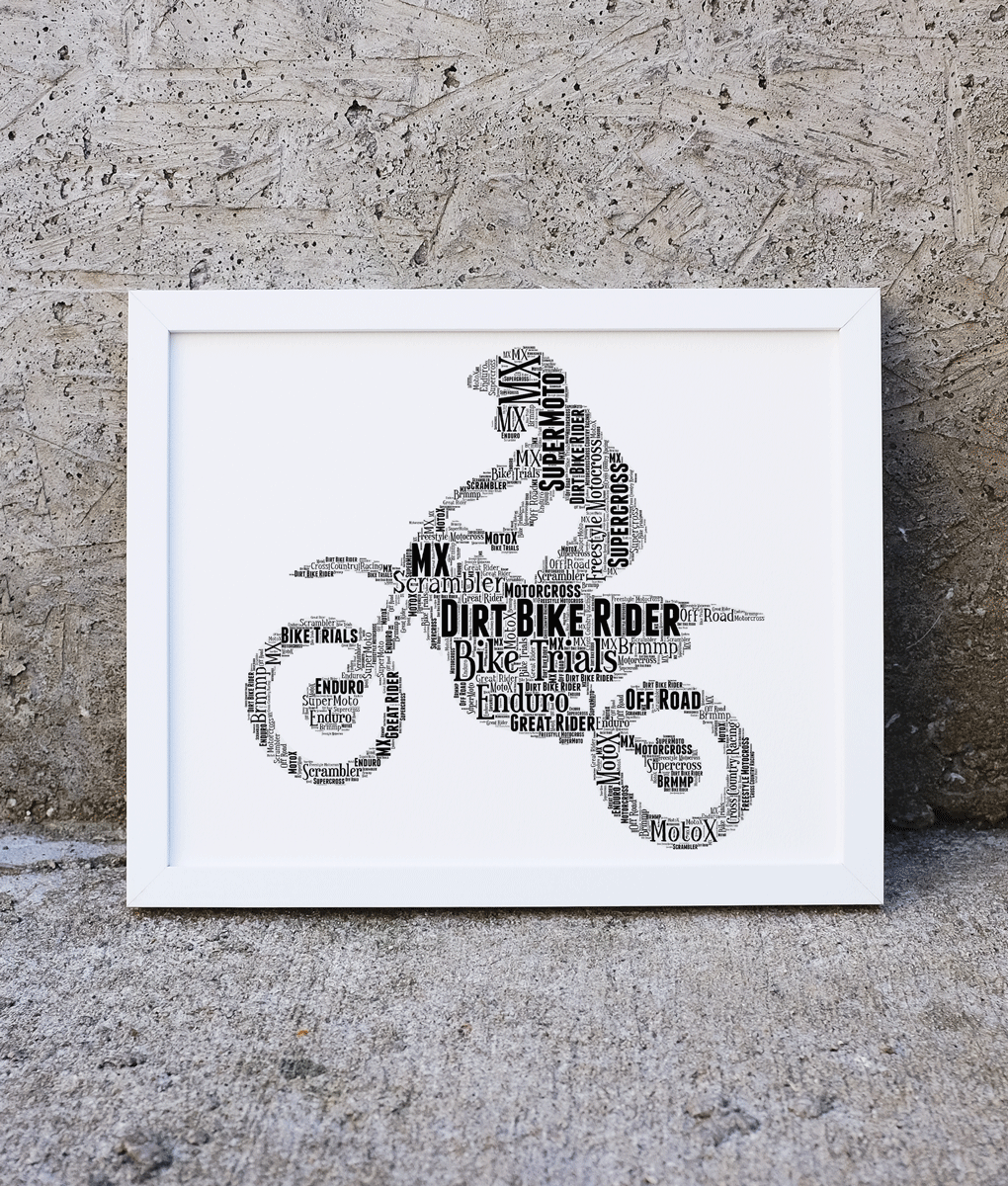 Wall Art Print Motocross sport, Gifts & Merchandise