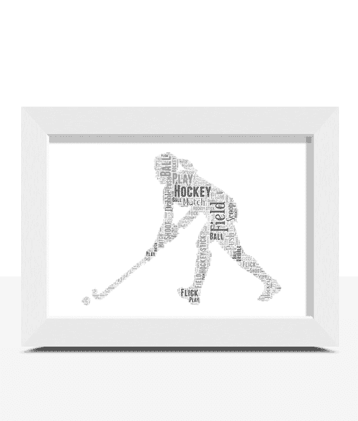 HOCKY PLAYER PERSONALISED WORD ART GIFT IDEA FOR BIRTHDAY CHRISTMAS PRESENT HER 