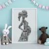 Mum To Be Word Art – Personalised Baby Shower Gift Baby Shower Gifts