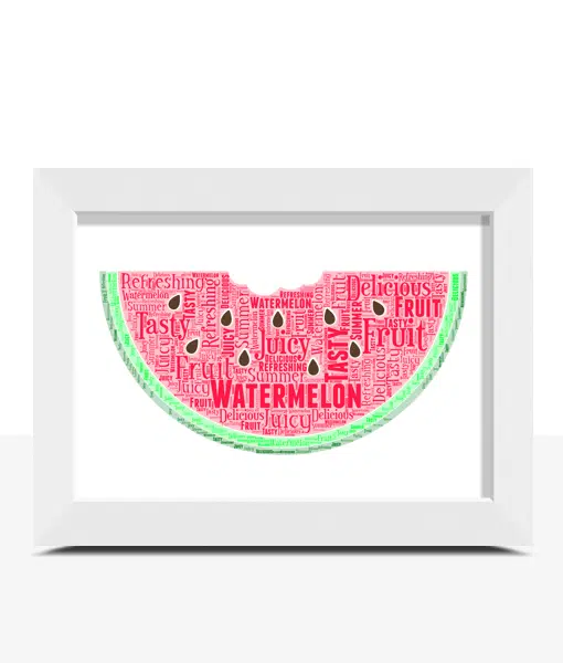 Watermelon Word Art Food And Drink