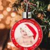 Baby First Christmas Personalised Photo Bauble Gift Baby Shower Gifts