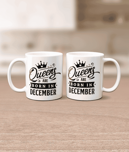 Mug – Queens Are Born In.. Birthday Gifts