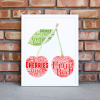 Personalised Cherries Word Art Print – Cherry Gift Food And Drink
