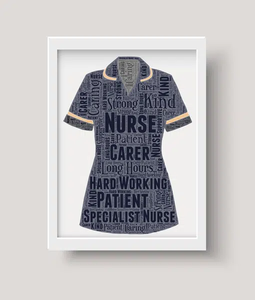 Specialist Nurse Uniform Word Art Gift Healthcare Gifts