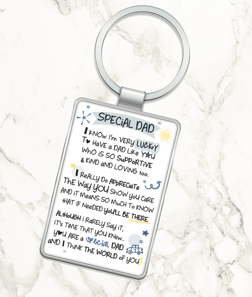 Special Dad – Metal Keyring Fathers Day Gifts