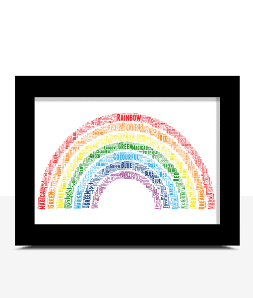 rainbow word art microsoft word