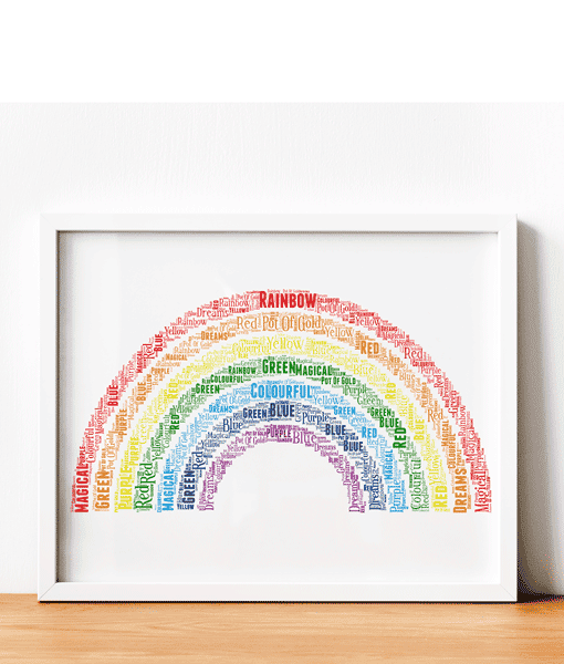 How To Make Rainbow Word Art