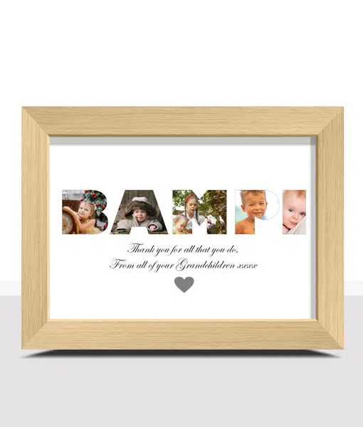 Personalised BAMPI Photo Gift Fathers Day Gifts