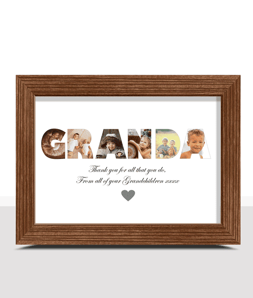 Personalised GRANDA Photo Gift Gifts For Grandparents