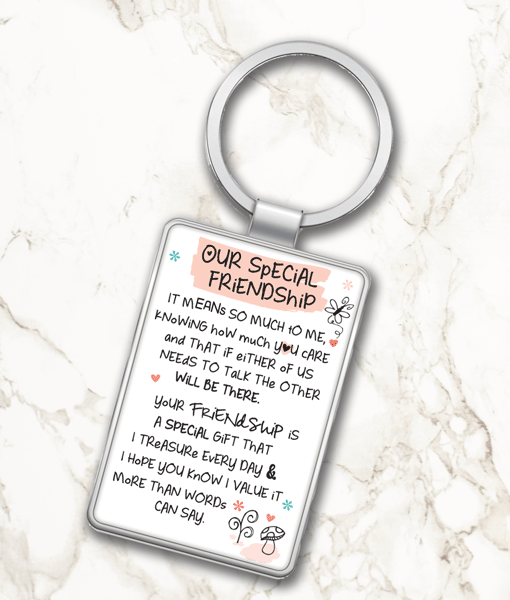 Our Special Friendship – Metal Keyring Gifts For Friends