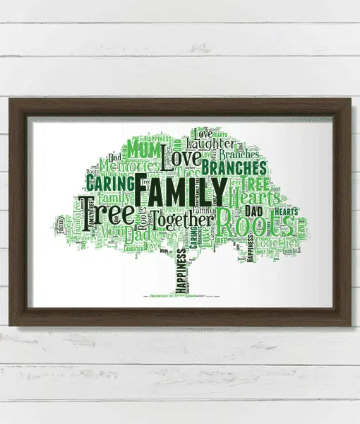 Tree Word Art Print