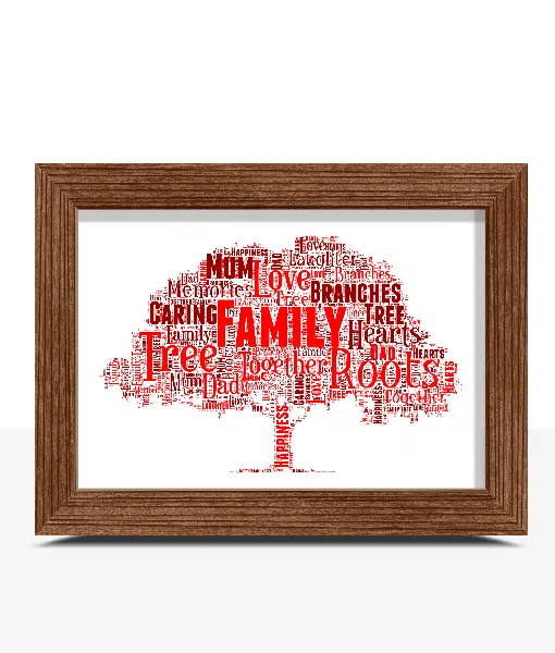 Tree Word Art Print