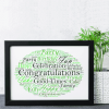 Personalised Word Cloud Art Picture Print Gift