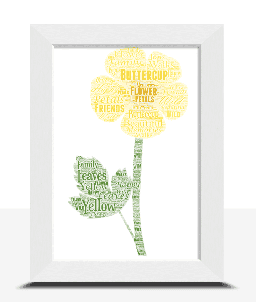 Buttercup Word Art Print